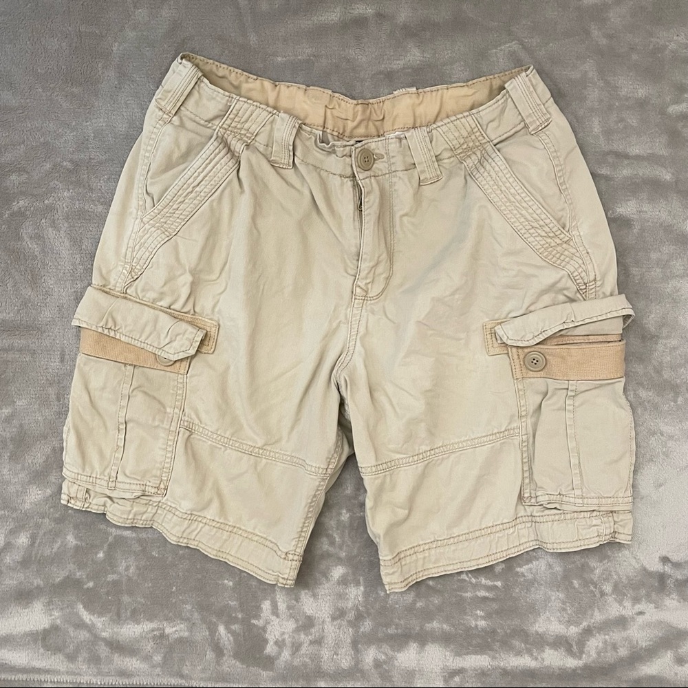 George‎ Men’s Beige Cargo Pants Shorts w/ Pockets Size 30 Staple Comfortable